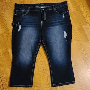 Maurice crop jeans plus size 24